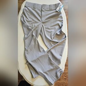 Men's SZ L Champro Triple Crown Open Bottom Gray Baseball Pants NEW!!